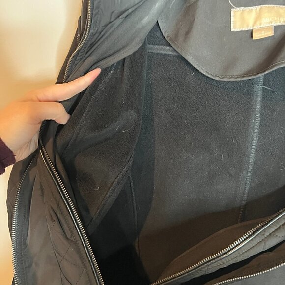 Michael Kors black layered look soft shell jacket - Picture 4 of 7